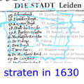 straatnamen in 1630